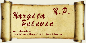 Margita Pelević vizit kartica